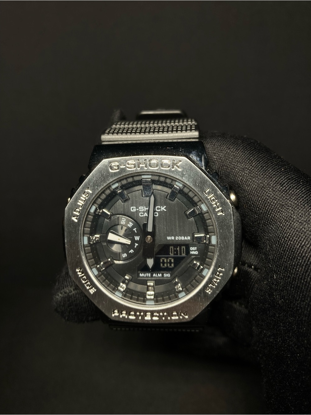 Custom G Shock Black Steel model GM2100